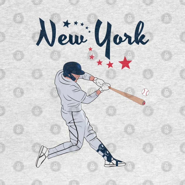 New York USA Baseball by VISUALUV